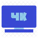 Televisão 4k  Ícone