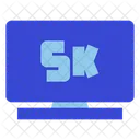 Televisão 5k  Ícone