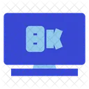 Televisão 8k  Ícone