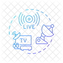 Comunicacao Televisiva Transmissao Televisiva Tv Ícone