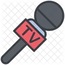 Comunicacao Tv Microfone Ícone