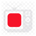 Television Vintage Pantalla Icono