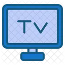 텔레비전 TV 집 아이콘