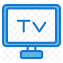 텔레비전 TV 집 아이콘