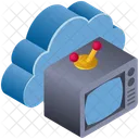Cloud Computing Television Icon