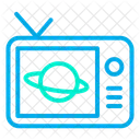 Broadcasting Tv Saturn Icon