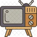 Television Watching Broadcast Icon