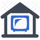 Maison Television Television Icône
