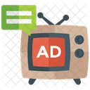Television Ad Advertisement Commercial Advertisement Icon