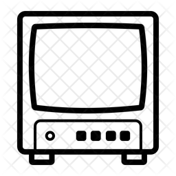 Télévision à tube cathodique  Icône