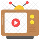 Television Telecast Screen Icon
