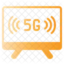 Television Inteligente 5 G Senal Wifi Icon