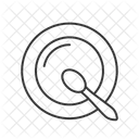 Teller Loffel Essteller Symbol