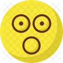 Temperament Erstaunt Starren Emoticon Symbol