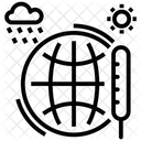 Globale Erwarmung Temperatur Welttemperatur Icon