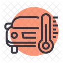 Temperatur Auto Thermometer Icon