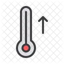 Temperatur Thermometer Hoher Icon