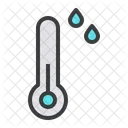 Temperatur Thermometer Luftfeuchtigkeit Symbol