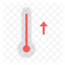 Temperatur Thermometer Hoher Icon