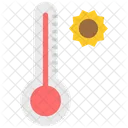 Temperatur Hohe Temperatur Thermometer Icon