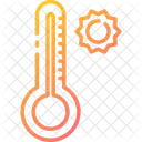 Temperatur Hohe Temperatur Thermometer Symbol