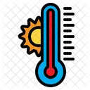 Temperatur Thermometer Warm Icon