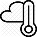 Thermometer Temperatur Wolke Symbol