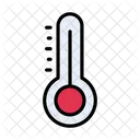 Temperatur Thermometer Heiss Icon