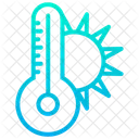 Sonne Temperatur Thermometer Symbol