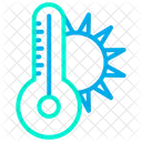 Sonne Temperatur Thermometer Icon