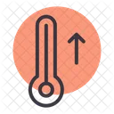 Temperatur Thermometer Hoher Icon