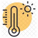 Temperatur Thermometer Heiss Symbol