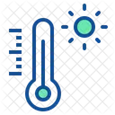 Temperatur Thermometer Heiss Symbol