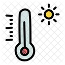 Temperatur Thermometer Heiss Symbol