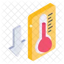 Temperatur Thermometer Temperatur Runter Icon