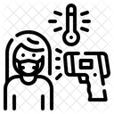 Temperaturscan Thermometer Coronavirus Symbol
