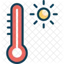 Temperatura Termometro Sol Icono