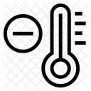 Temperatura Diminuicao Termometro Ícone