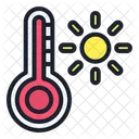 Temperatura Termometro Primavera Icono