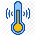 Temperatura Prevision Del Tiempo Termometro Iot Inteligente Wifi Internet Cosas Icono