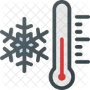 Temperatura Helada Nieve Icono