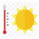 Conjunto De Iconos Meteorologicos Temperatura Termometro Icono