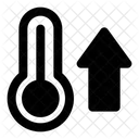 Temperatura Para Cima Termometro Ícone