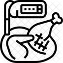 Temperatura Dos Alimentos Termometro De Alimentos Temperatura Ícone