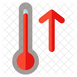 Aumentos de temperatura  Ícone