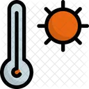 Sole Caldo Termometro Icon