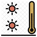 Caldo Sole Termometro Icon