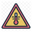 Temperatura Caliente Alerta Peligro Icon