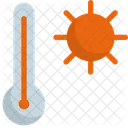 Temperatura caliente  Icono