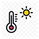 Temperatura caliente  Icono